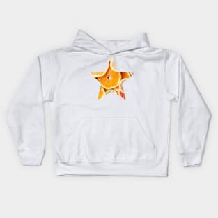 Orange Fruit Star Kids Hoodie